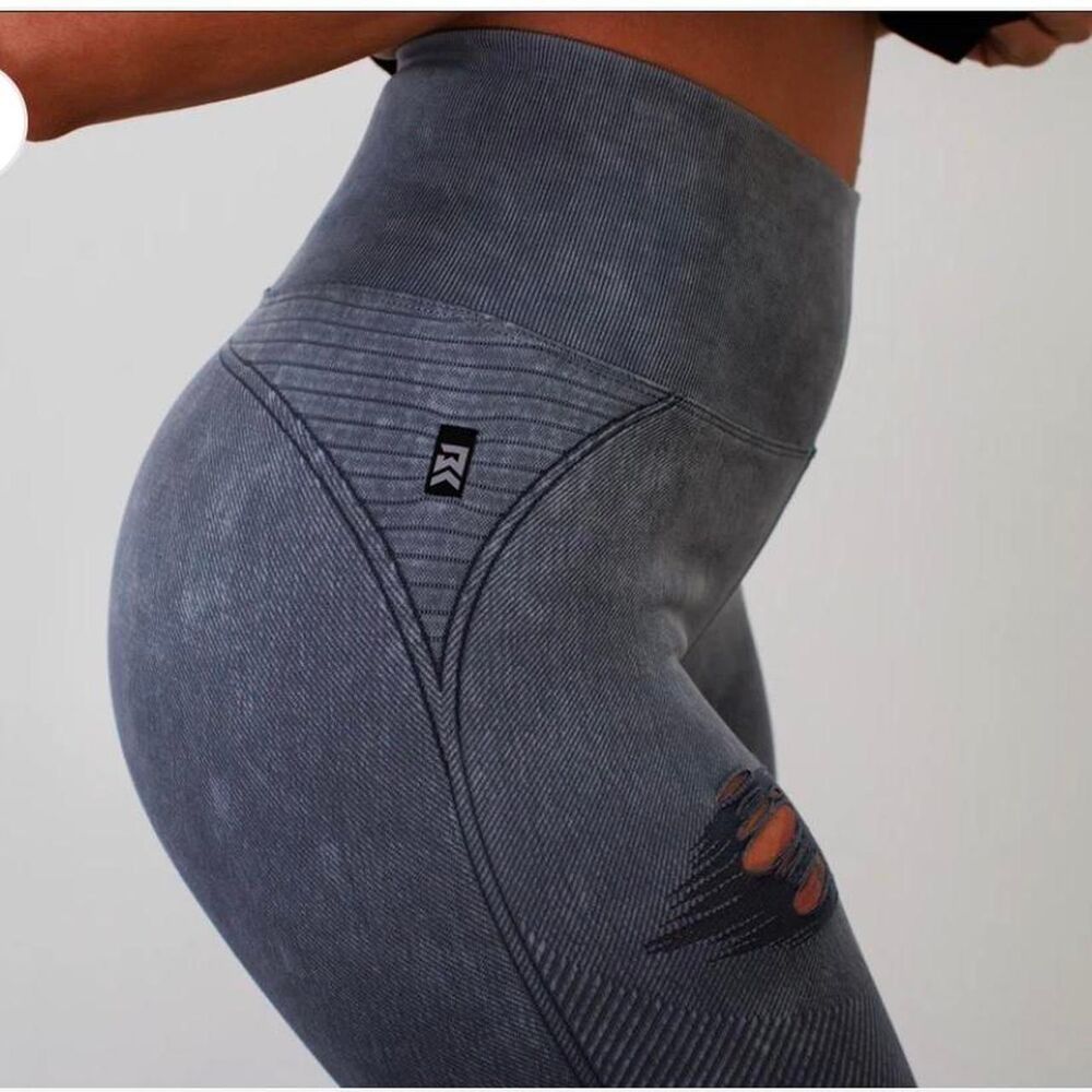 Unbranded Women's Grey and Black Leggings